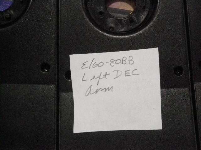 Meade ETX-60BB ETX-80BB Telescope Declination Arm Left Side