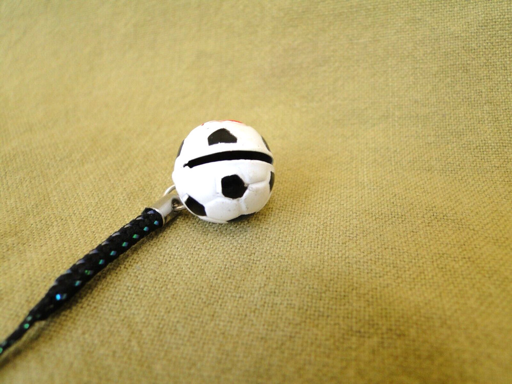 Soccer Ball Charm Bell Strap