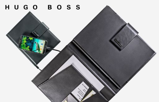 Hugo Boss Loop Powerbank Folder Padfolio Notebook