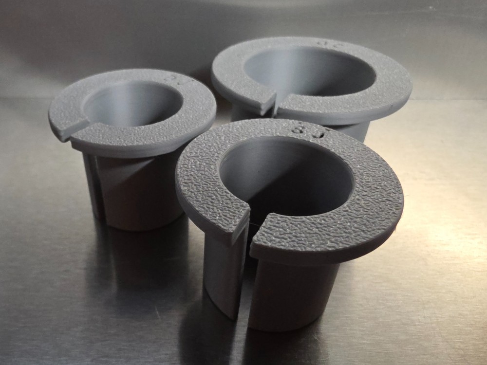 Tapered Pool Cue Butt Collet Set With Case (3 Piece Set)