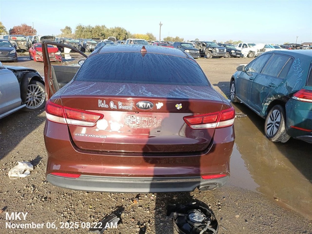 LEFT REAR DOOR WINDOW REGULATOR OEM 2019 KIA OPTIMAKIA