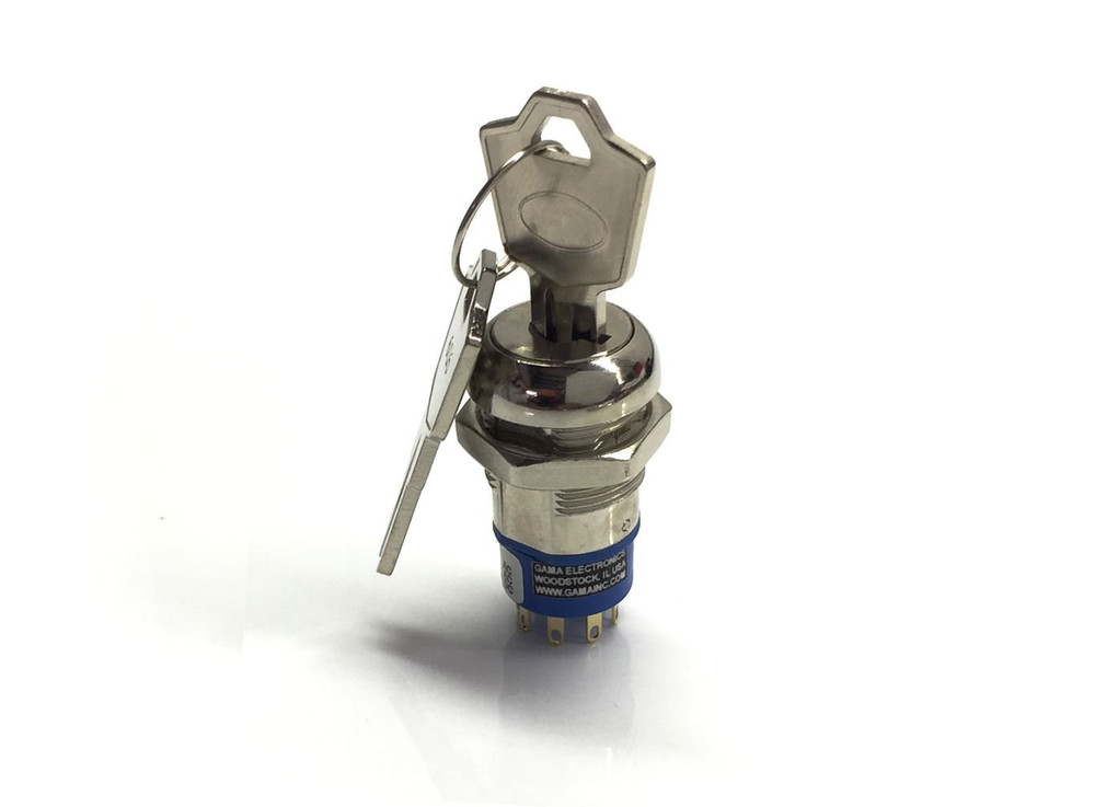 3 Position Single Pole Momentary On-Off-Momentary on Keylock Switch