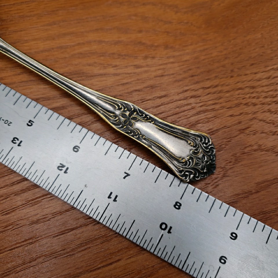 International Silver Arlington 1919 Silverplate Gold Tone Serving Fork
