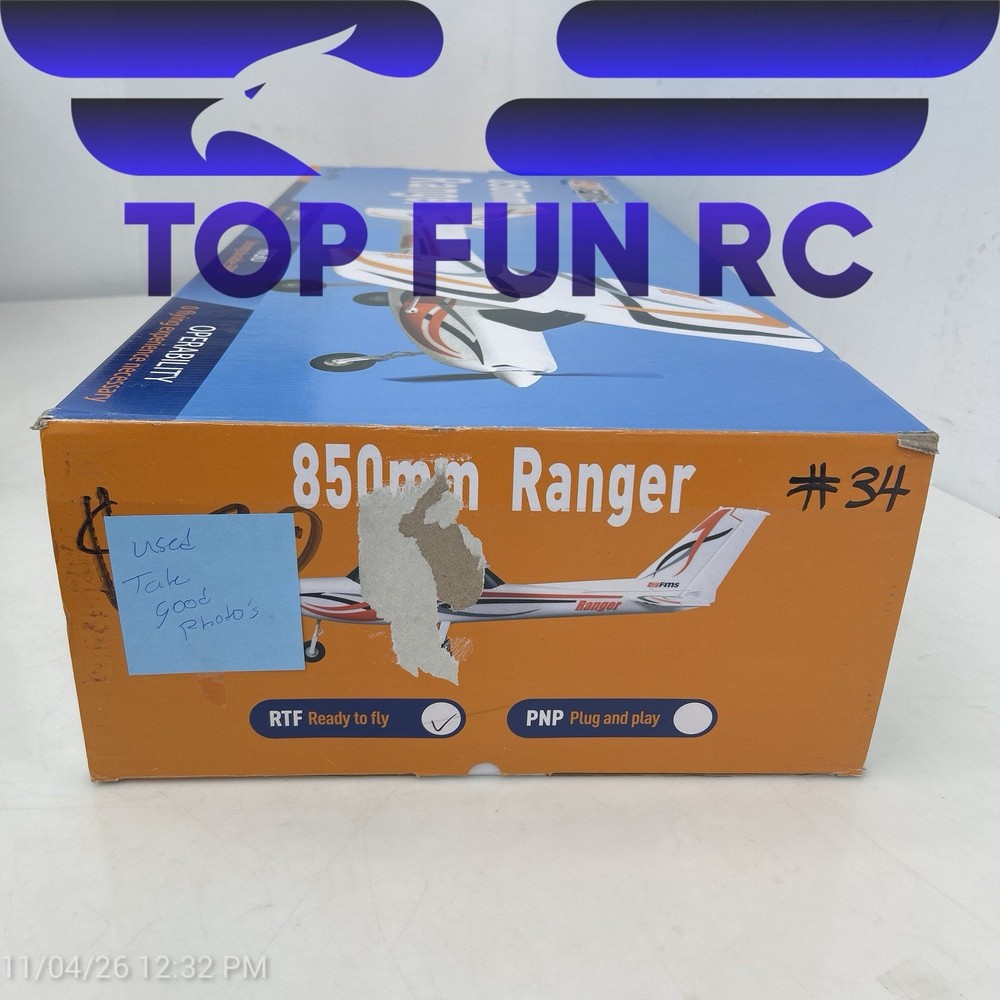 FMS RANGER 850MM RTF (USED OPEN BOX) #34