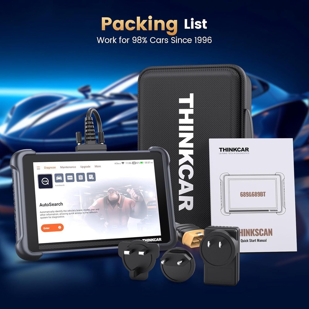 Thinkcar 689 Full Systems Auto Diagnostic Scanner Tool CANFD & DOIP Active Test