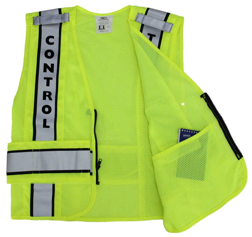 High Visibility Reflective Duty Safety Vests Plain and ID (Security)