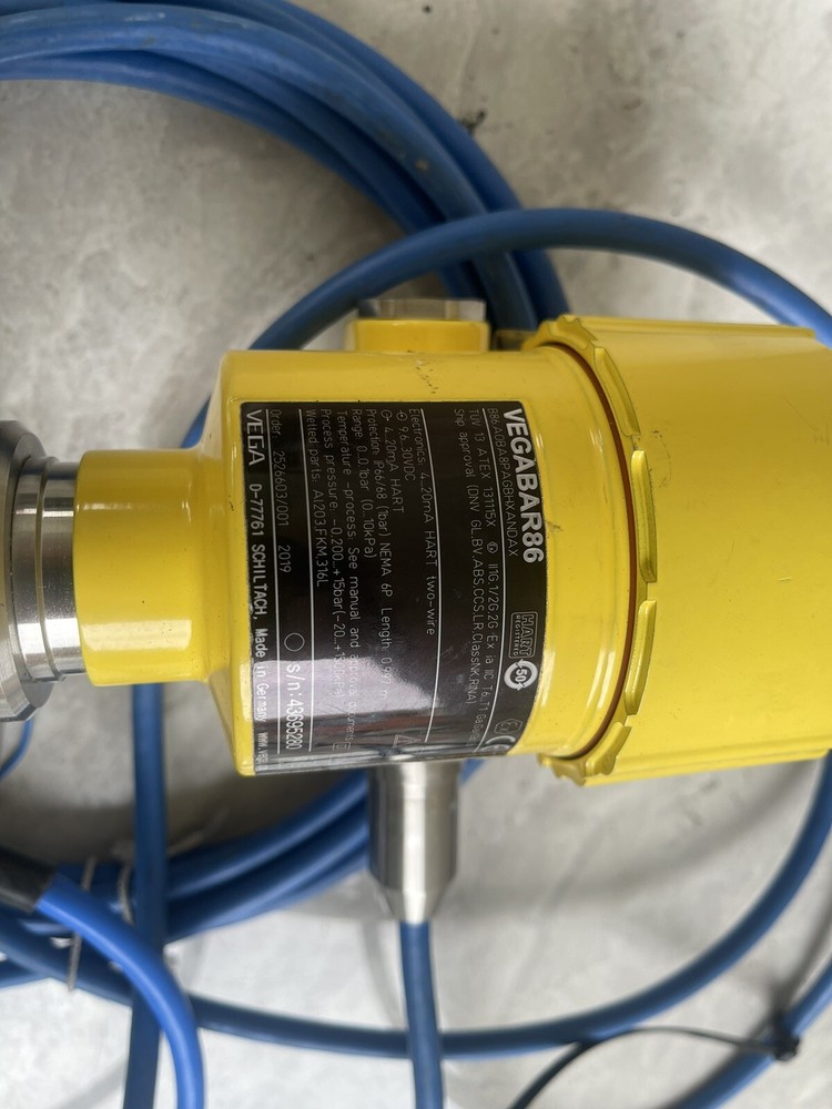 HART VEGA VEGABAR 86 Hydrostatic Pressure Level Sensor