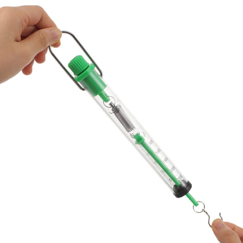 2 Pcs Spring Balance with Hook Dynamometer Science Instruments Scales
