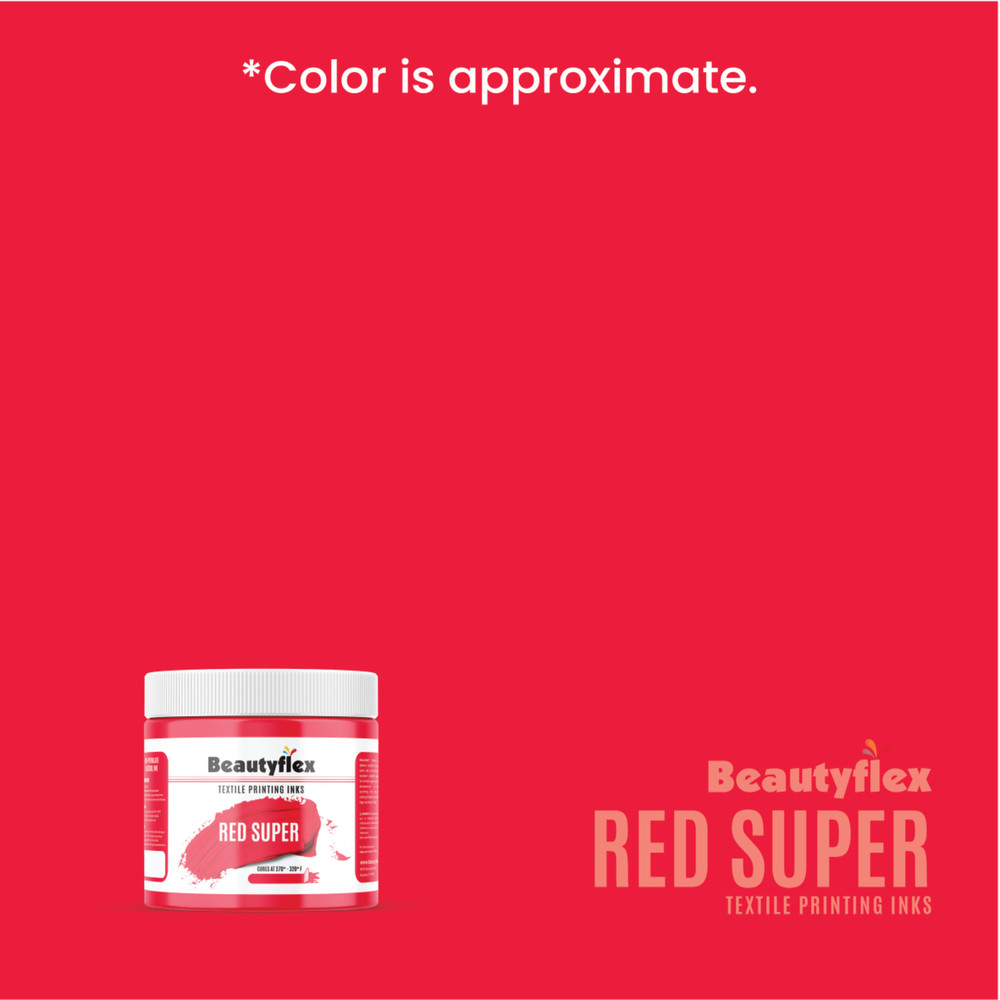 Red - Screen Printing Plastisol Ink - Low Temp Cure - 8 fl oz