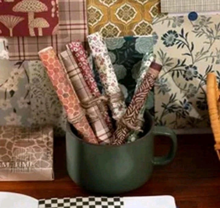 60pcs Cloth Texture Collection Paper Material Junk Journal Planner 5 Pack