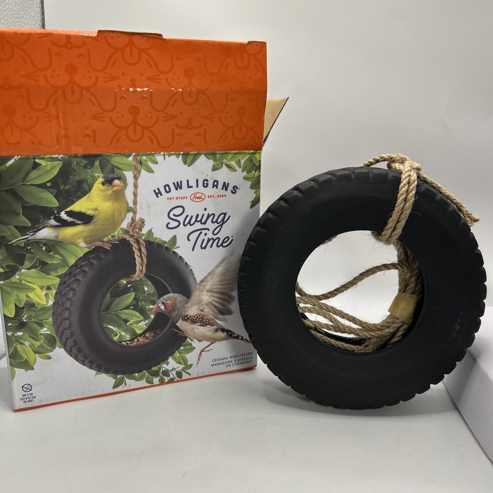 Howligans Swing Time Tire Bird Feeder