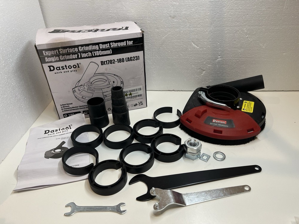 Dastool Expert Surface Grinding Dust Shroud for Angle Grinder,Universal 7-Inch