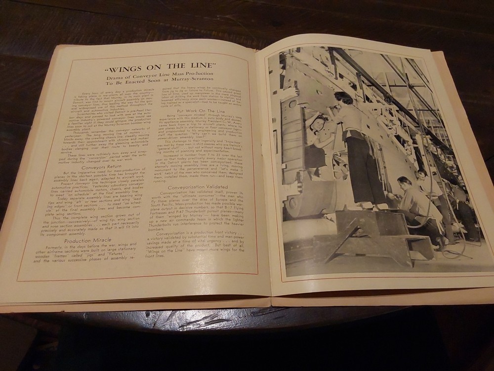 1944 Dedication Program Murray Corporation Scranton PA WWII Patriotic