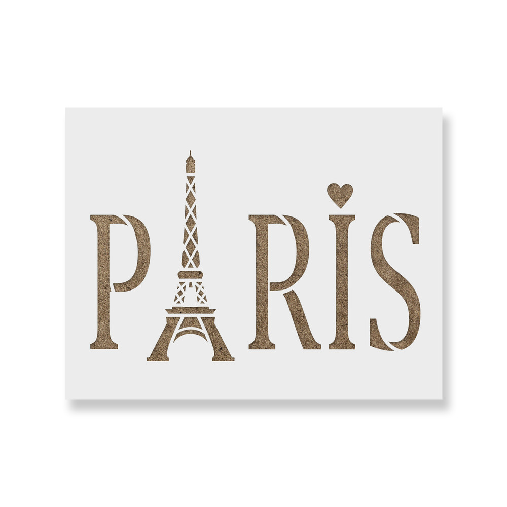 Paris Stencil - Durable & Reusable Mylar Stencils