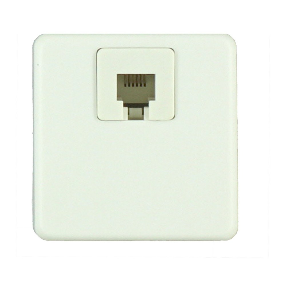 Leviton 6-Wire Surface Mount Jack and Cover C2645W