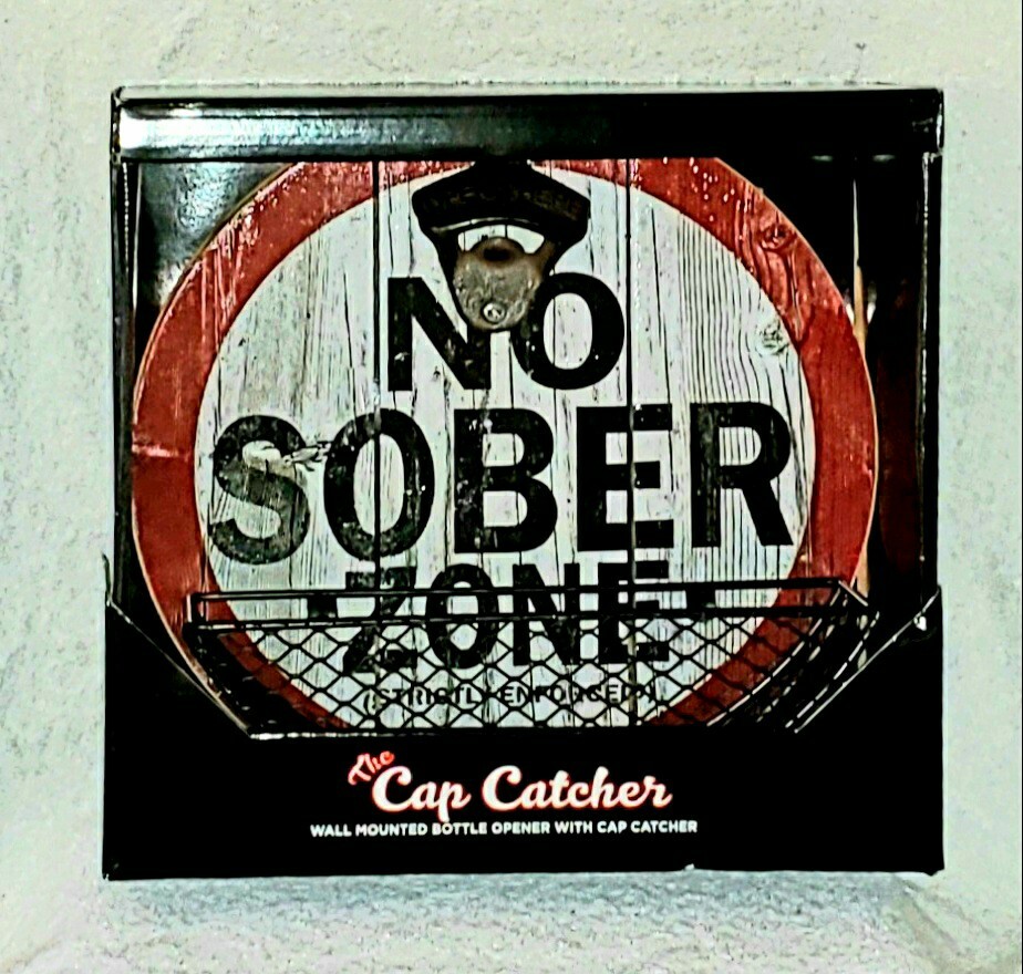 The Cap Catcher "NO SOBER ZONE" Wall Hanger