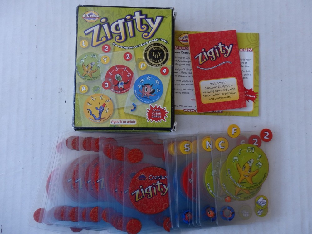 Ziggity Card Game 2004 Original Promotional Copy