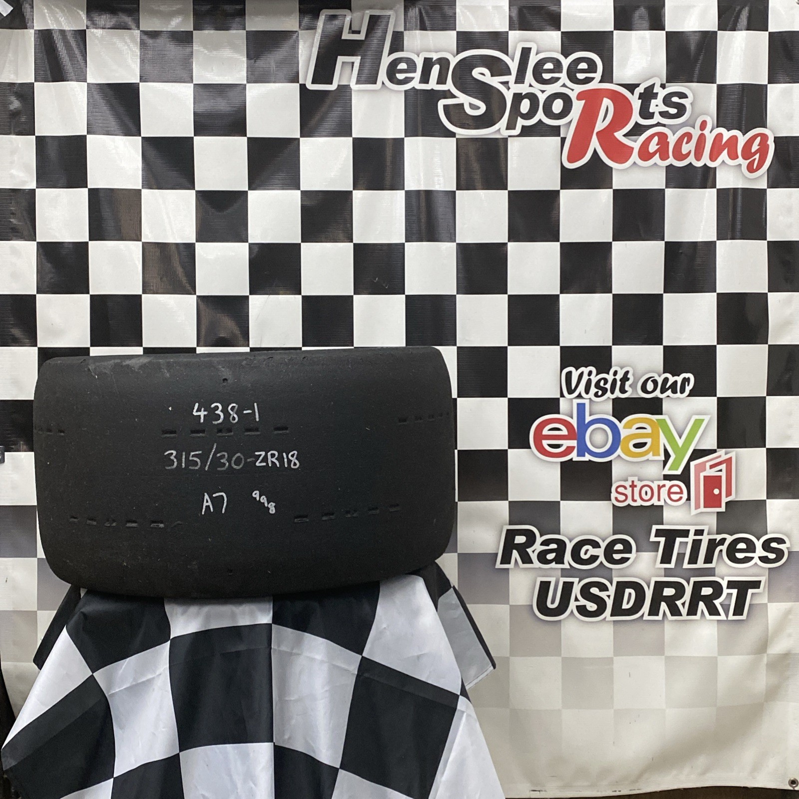 438-1 USDRRT HOOSIER DOT AutoX / Road Race Tires  315/30 ZR18  A7