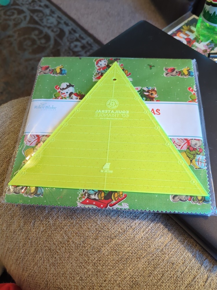 8" Missouri Star Quilt Co Equilateral 60 Degree Triangle Template