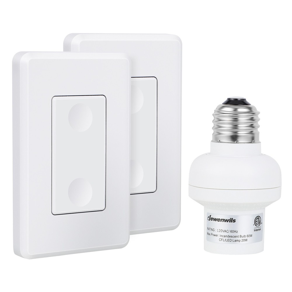 DEWENWILS Wireless Remote Control Light Socket Light Switch for Light Fixtures