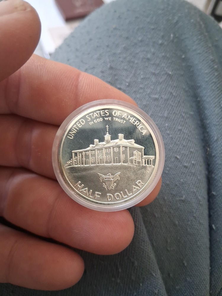 1982-S George Washington Proof Silver Commemorative Half Dollar With Box