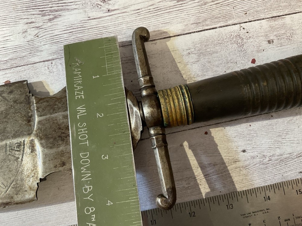 ORIGINAL MASSIVE 1700S ? GERMAN REGIMENTAL BLADE KNIFE