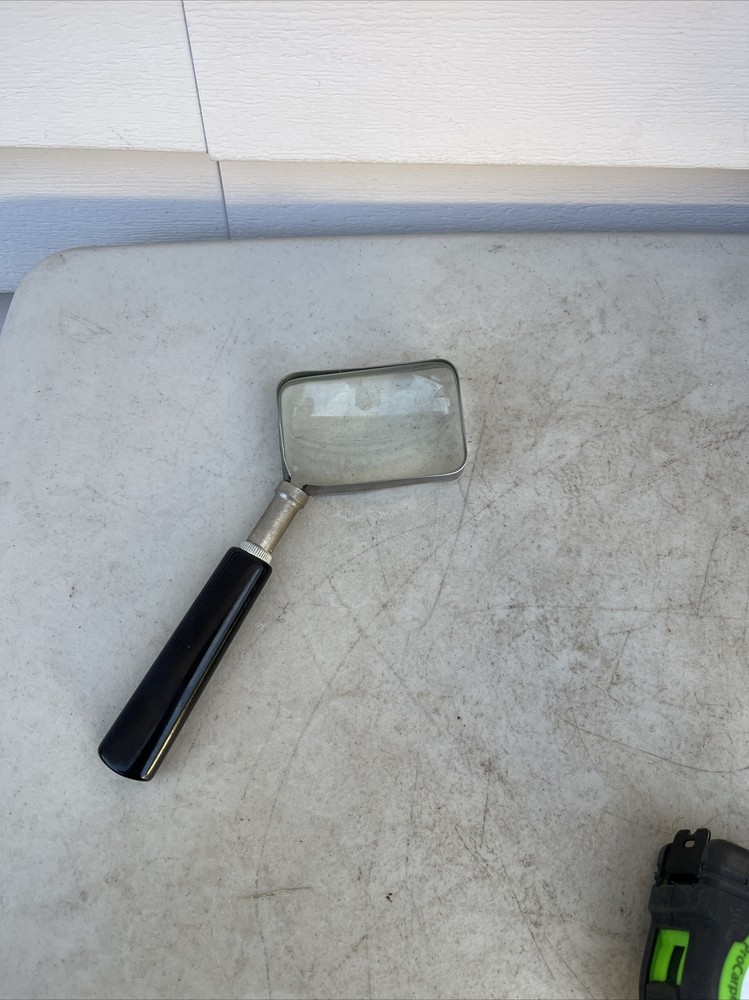 Vintage Rectangular 3x2" Reading Magnifying Glass
