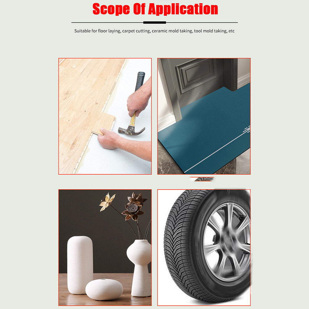 Precise Contour Gauge with Lock Profile Scribing Ruler Carpenter Measuring Tool