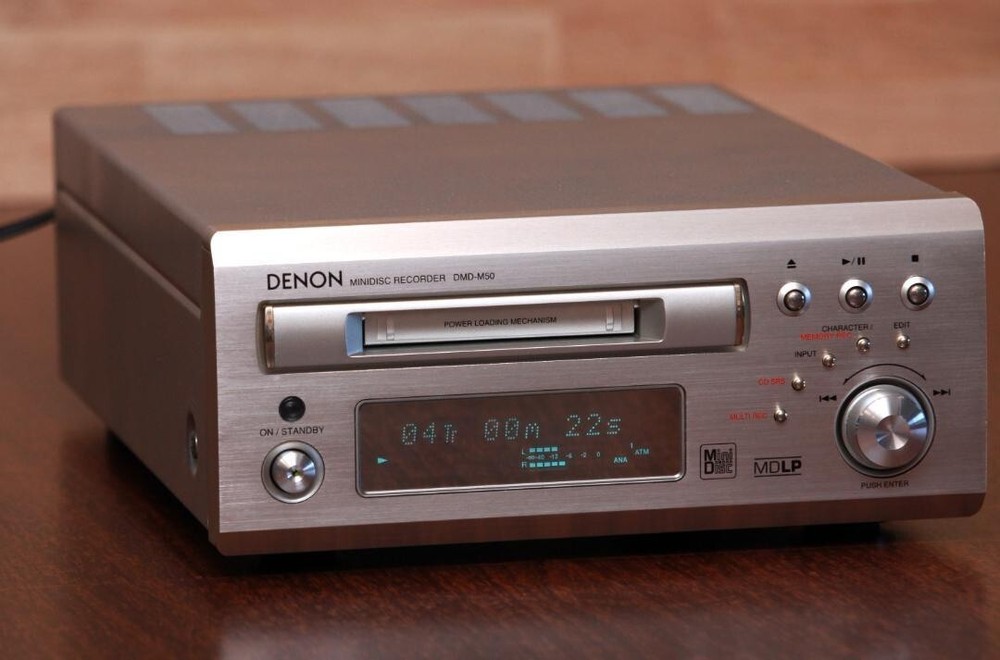 DENON DMD-M50 MD deck Mini disc player MD Deck Recorder 2001 Japan Used