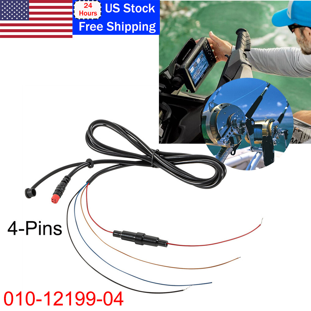 010-12199-04 Power/Data Cable 4-Pins for Garmin Striker Echo Striker Plus
