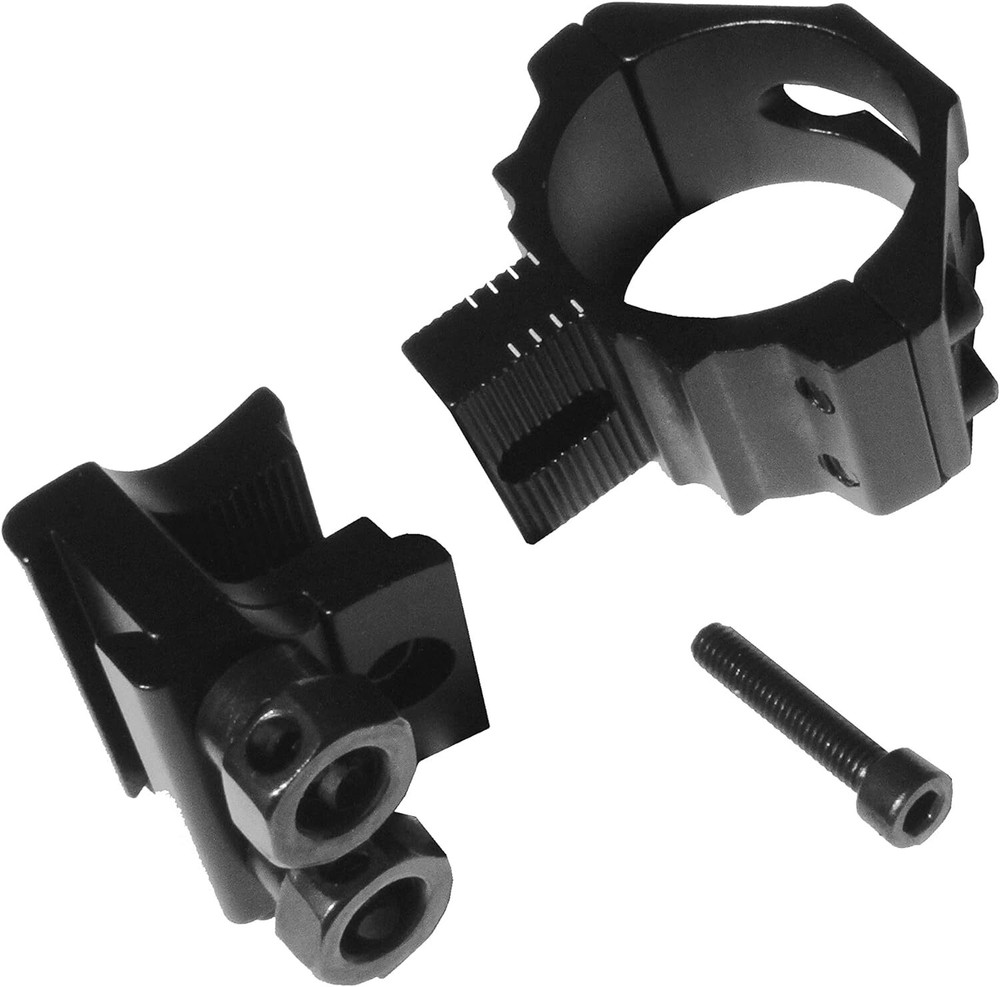 2Pcs 1"/30mm Adjustable Height Scope Ring Mount for 11mm Rail Dovetail Riser