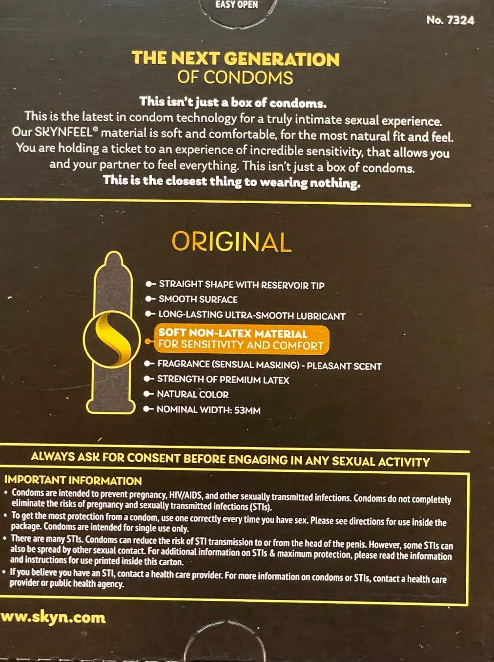 SKYN Original Lubricated Condoms 24 Count NON LATEX EXP 11/2029