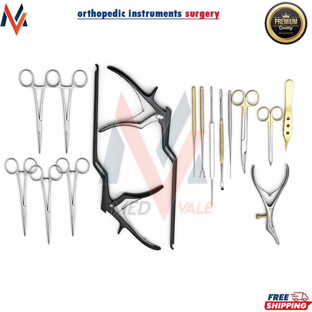 Basic orthopedic instruments surgery set of 15 Pcs surgical instruments set