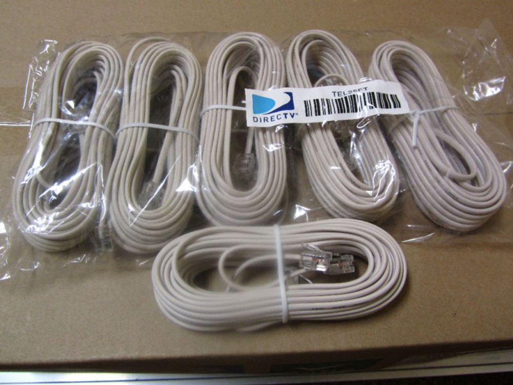 Directv Dish Phone Line Tel25Ft Cable 25Ft