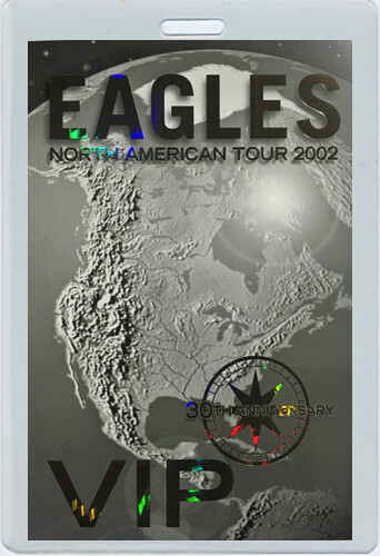 THE EAGLES 2002 30th Anniversary Laminated Backstage Pass