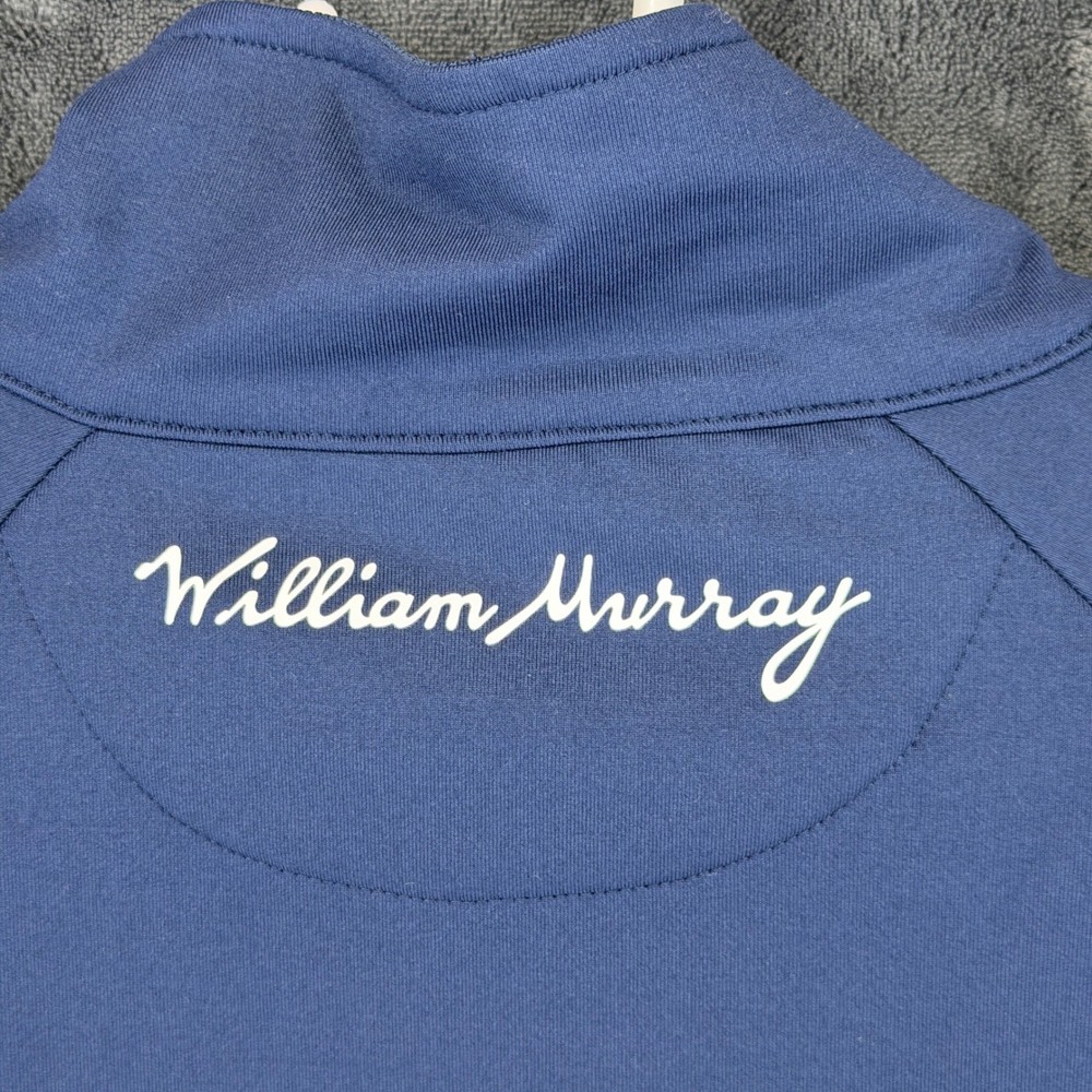 William Murray Golf Mens Navy Blue Quarter Zip Pullover Sweatshirt Medium NEW