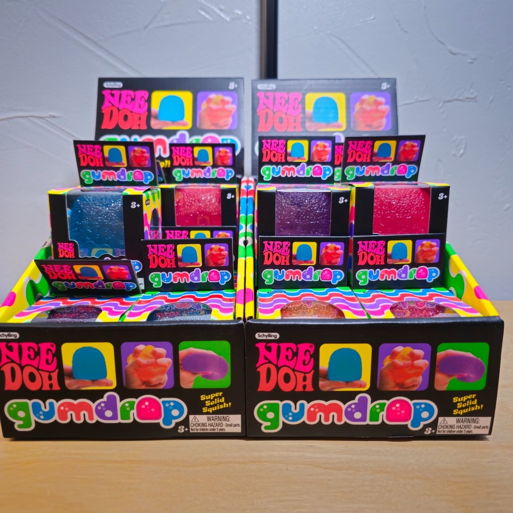 NeeDoh - GUMDROP - Super solid squish -mixed colors "Ships Same Day"