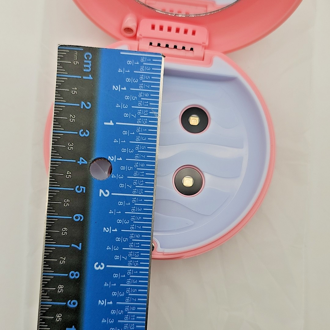 PINK Dental Retainer Case UV Light Sterilizer Storage Box Cleaner Disinfects