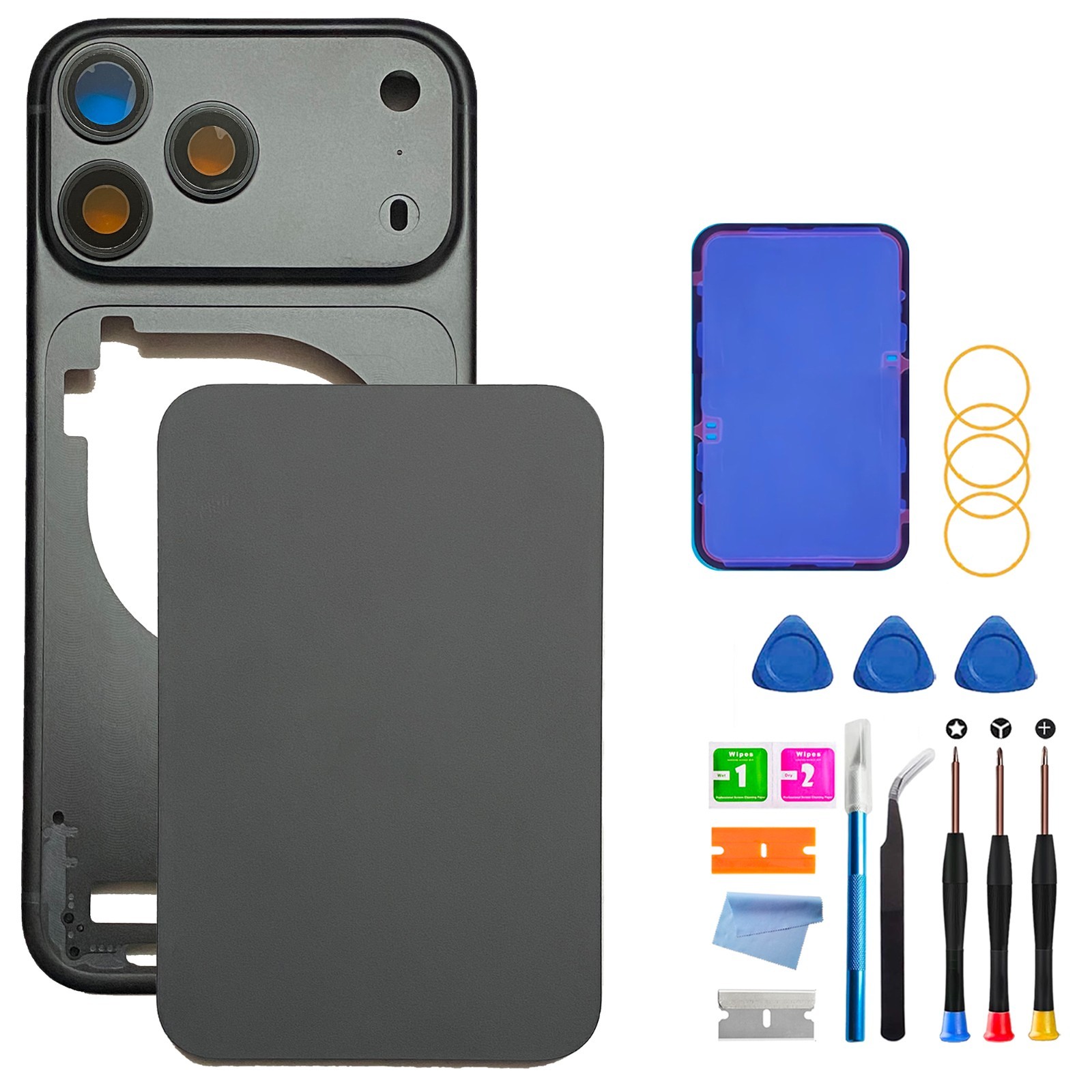 Back Cover Housing DIY Kit Compatible with iPhone 17 Pro Max （US Version ESim）