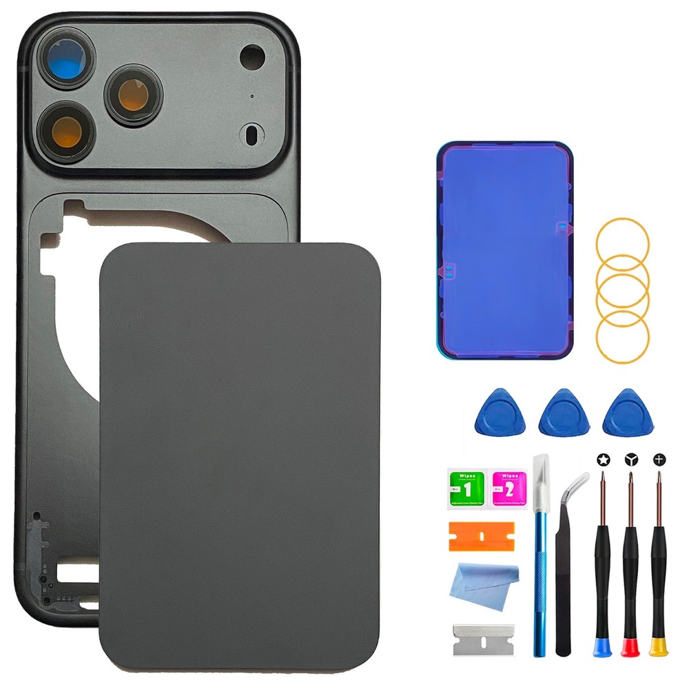 Back Cover Housing DIY Kit Compatible with iPhone 17 Pro（US Version ESim）