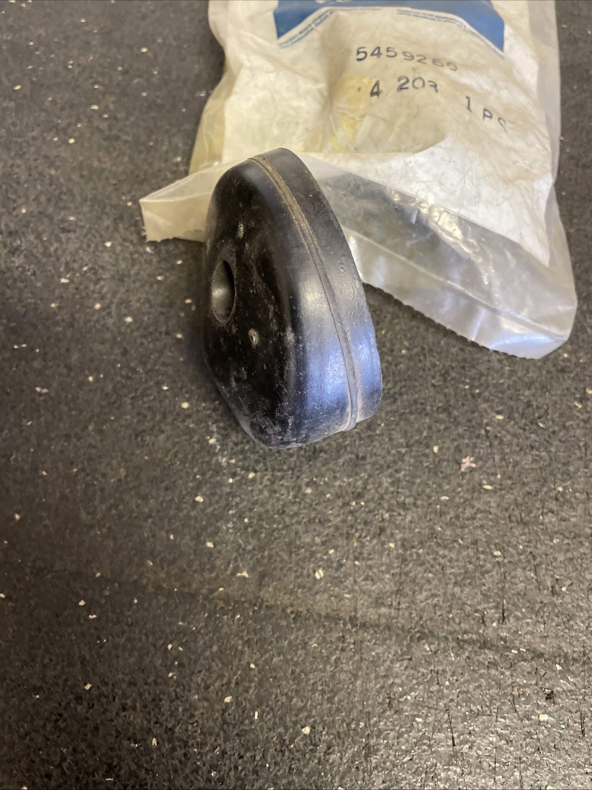 NOS Jeep CJ Side Mount Spare Tire Bumper Dampener w/OEM Screw - CJ5 CJ7 Renegade