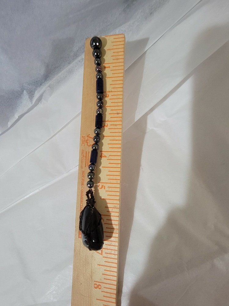 Pendulum Snowflake Obsidian
