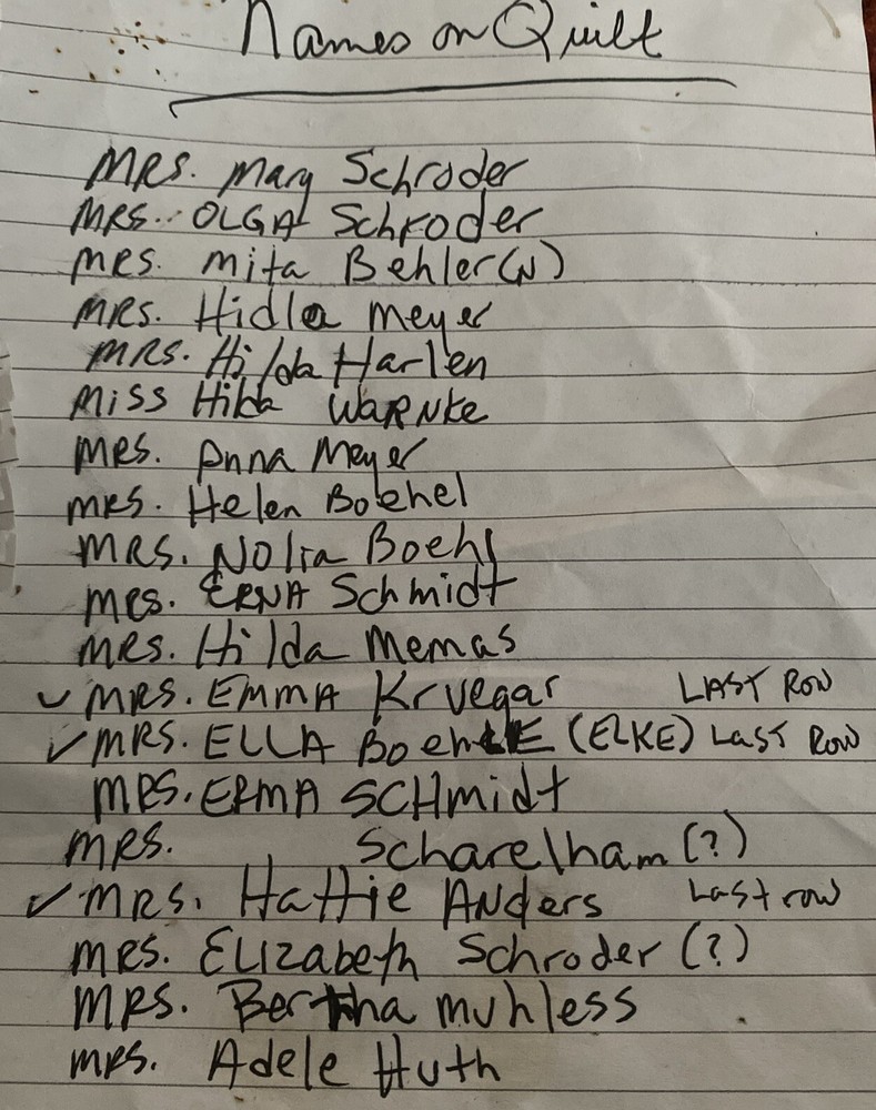 QUILT-‘SIGNED’ HANDMADE Wedding Ring Pattern 78” X 56” PATCHWORK *ANTIQUE*