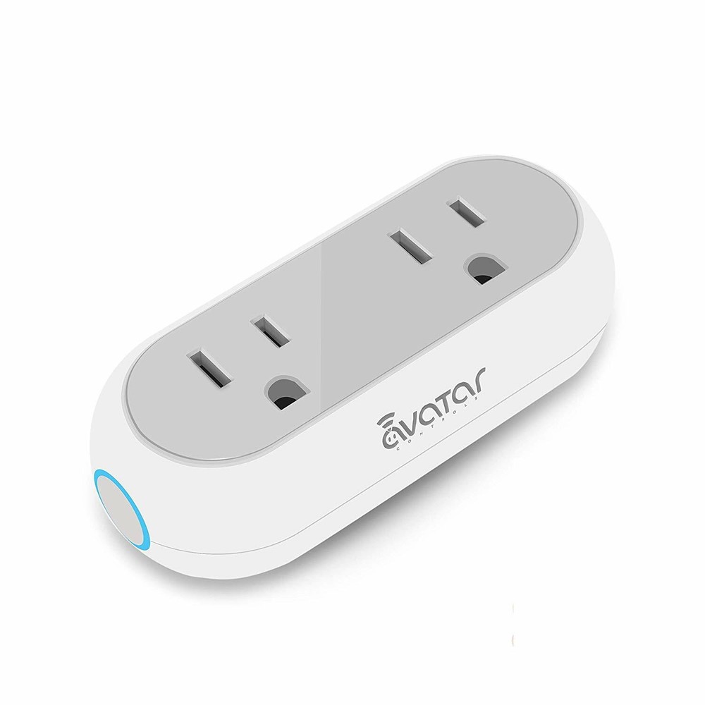 Dual Socket Capsule Smart WiFi Plugs Dual Outlets Alexa Google ITFFF SmartThings