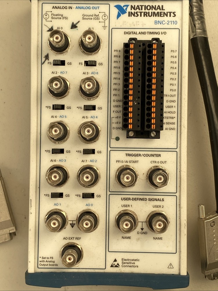 National Instruments BNC-2110 Shielded Connector Block Unit 185124F-01 Module