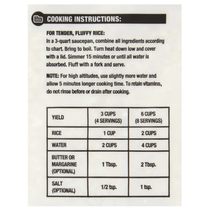 (3 pack) Great Value Long Grain Enriched Rice, 20 lb