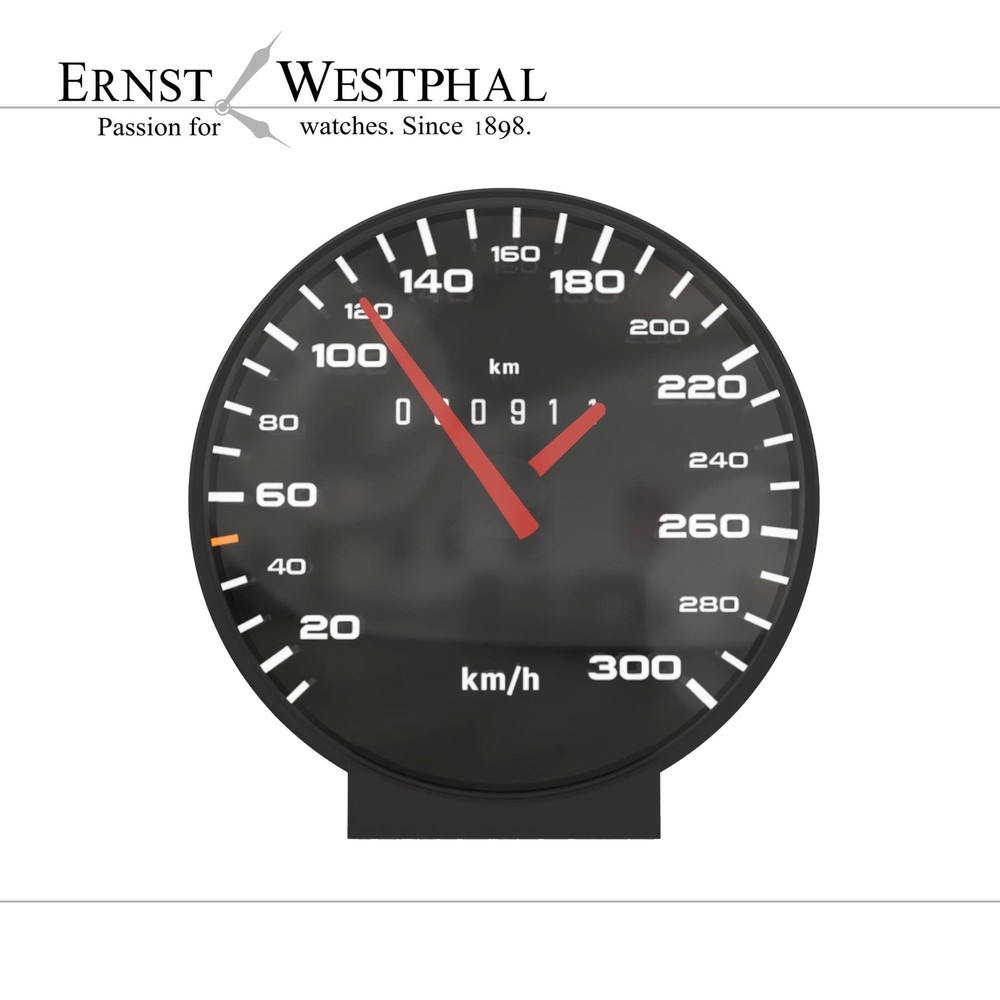 Speedclock II - The time machine in speedometer design / Porsche 993