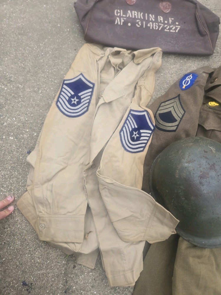 WWII 8th Infantry Division / 9th Air Force Transitional Af Uniform Grouping Idd