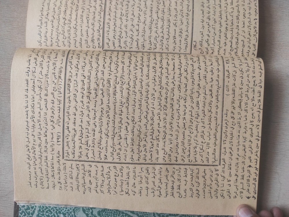 Arabic Manuscript Book كتاب تهذيب الفروق و القواعد السنية شهاب الدين العباس ج 3