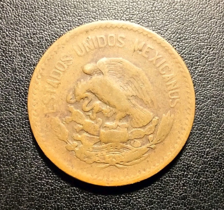 1945 Mexico 20 Centavos Coin